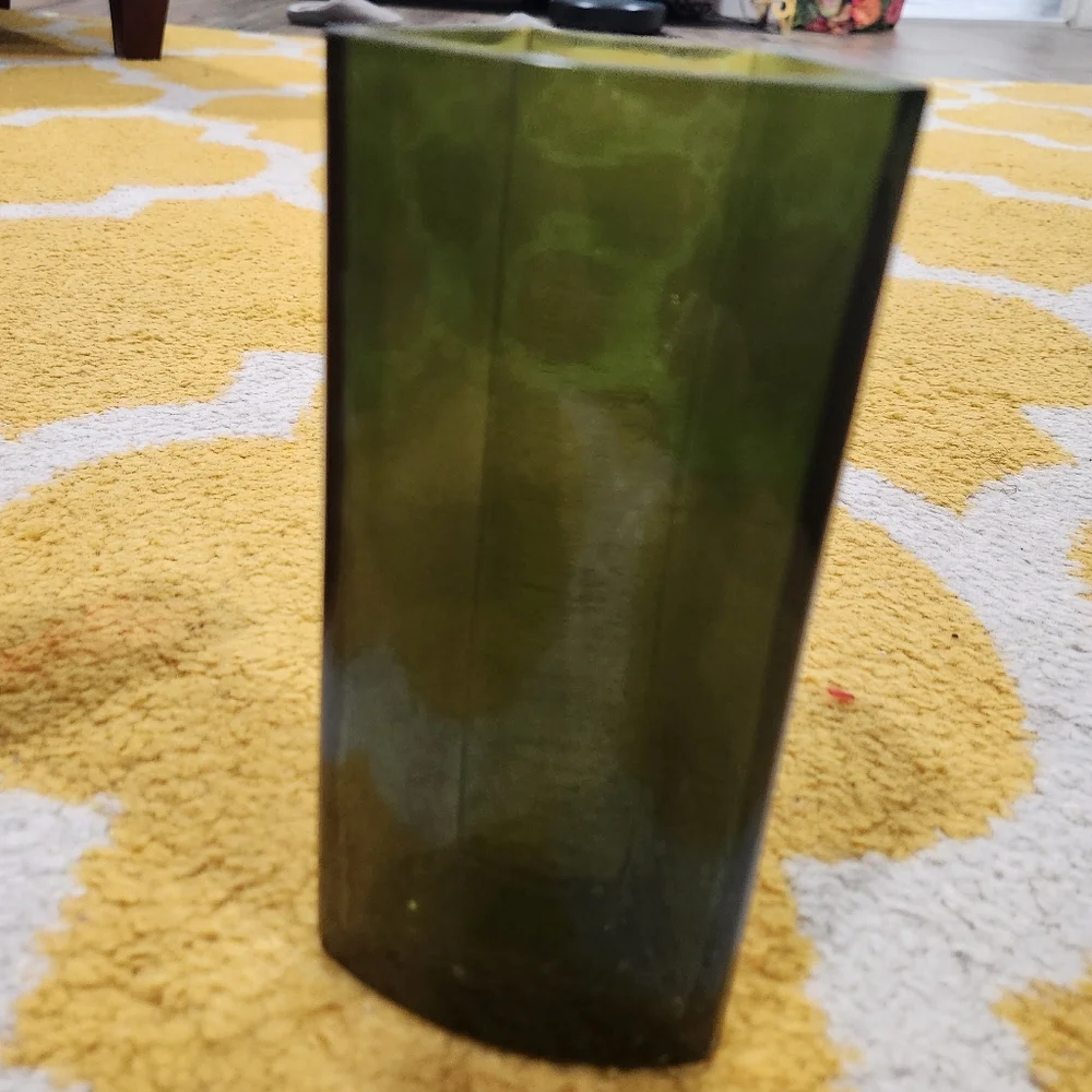 Set of three IKEA glass color vases